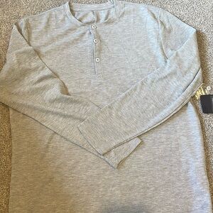 Fabletics XL gray waffle Henley